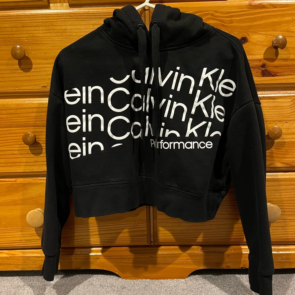 calvin klein crop hoodie